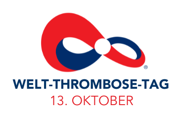 Logo Welt-Thrombose-Tag am 13. Oktober – Thrombose-Aufklärung der Gefäßchirurgie Passau